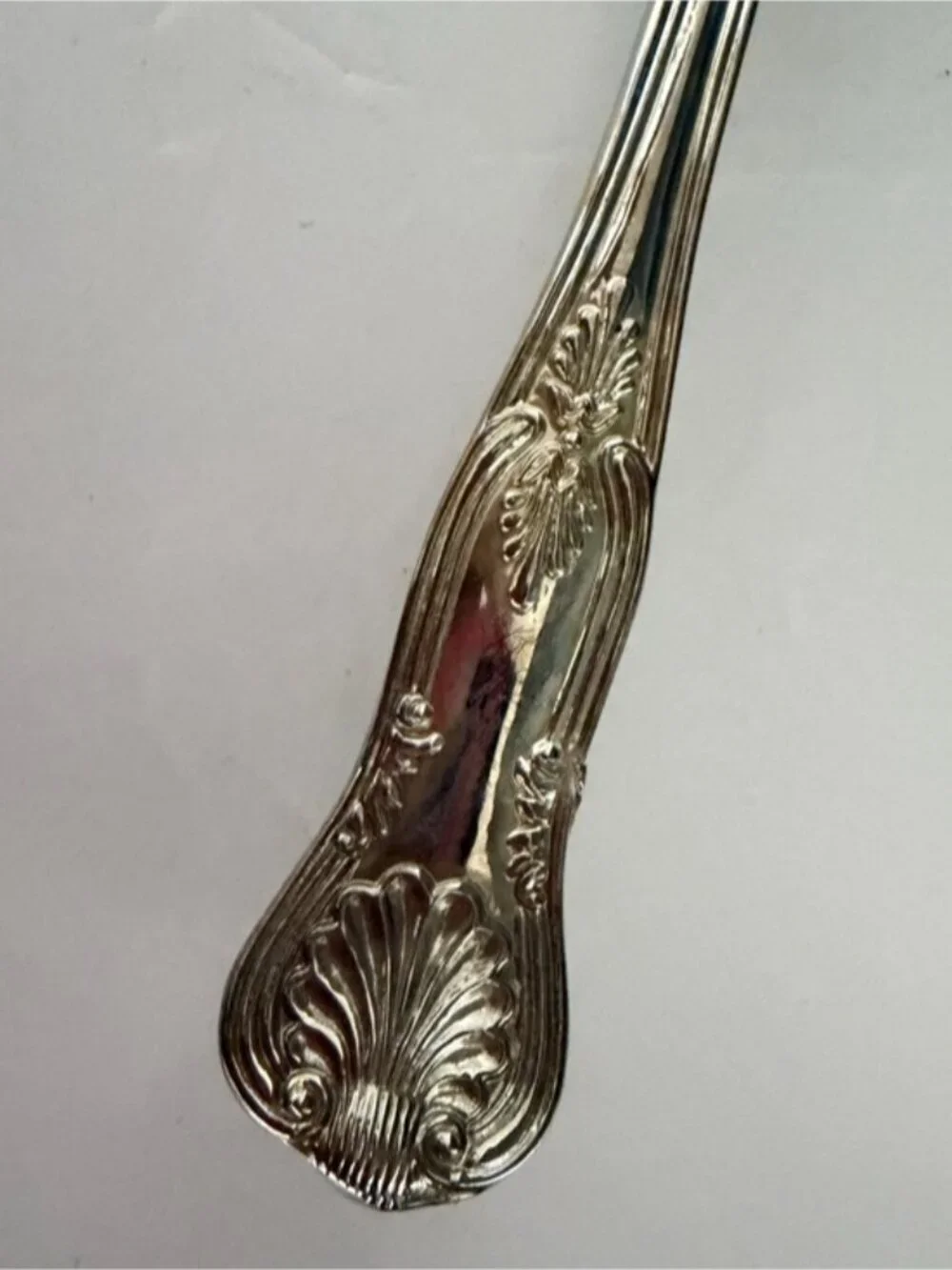 Vintage Style Cake Server Silver Tone Engraved Dessert Server w/ Box